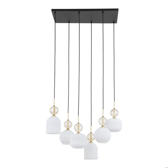 lampadario elegante per soggiorno salotto pendenti in vetro ambra bianco